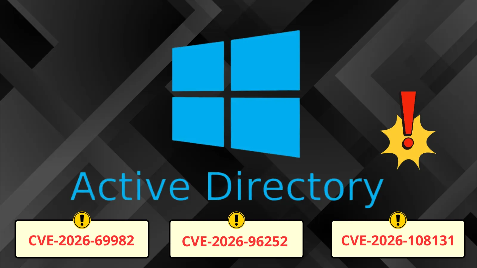 Microsoft Active Directory: tre bypass di sicurezza, CVE-2026-69982, CVE-2026-96252, CVE-2026-108131