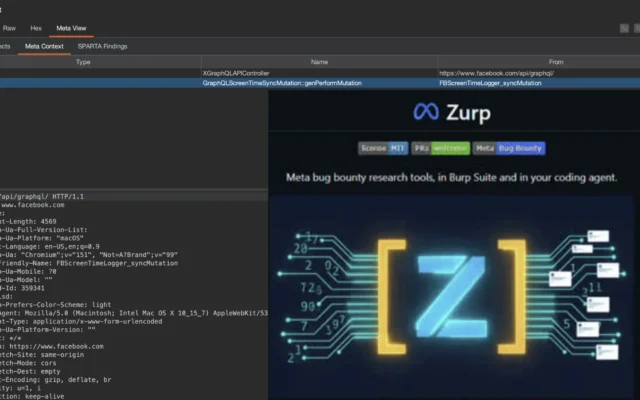 Meta presenta Zurp, toolkit open source che collega Burp Suite e agenti AI per il bug bounty