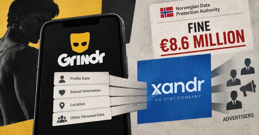 Xandr multata per 8,6 milioni in Norvegia: dati Grindr ceduti nel real-time bidding